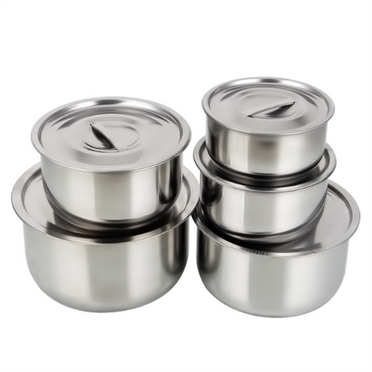 Stainless-Steel Cookware with Lid 3PCS SET