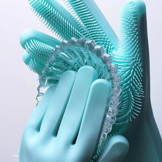 Silicone Household Magic Dishwashing Cleaning Gloves
